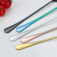 thumbnail image 4 of Djiypn Long Handle Spoon, Coffee Stirrers, Premium Stainless Steel Coffee Spoons, Ice Tea Spoons, Ice Cream Spoon, Cocktail Stirring Spoons, Tea Spoons, 1Pack(Silver), 4 of 7