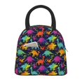 thumbnail image 1 of Easygdp Colorful Dinosaur Bolsa de Almuerzo Insulada Grande, Forro de Aluminio, Diseño Espacioso, a Prueba de Fugas, Ideal para Trabajo, Picnics, Viajes y Actividades al Aire Libre, 1 of 6