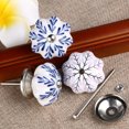 thumbnail image 5 of 6pcs Household Banana Tree Pattern Hand Painted Ceramic Door Knobs Cabinet Drawer Pull Handles, 5 of 7