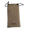 thumbnail image 1 of Jumpingount Bonita caja de lino portátil para gafas/bolsa para gafas, herramienta protectora para gafas de sol Cadenas y cordones para anteojos, 1 of 3