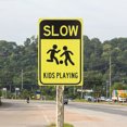 thumbnail image 3 of Minkissy 2pcs Caution Sign For Warning Iron Safety Signs In School Areas, 3 of 8