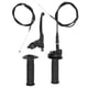 thumbnail image 3 of Kit de cable de mango de freno de acelerador de 7/8 pulgadas, reemplazo de textura negra mate para moto de cross de 4 tiempos de 50cc, 90cc, 110cc, 125c Jadeshay A, 3 of 8