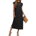 thumbnail image 7 of Spring Maxi Dresses for Women 2026 Sleeveless Crewneck Dress Loose Fit Casual Sundress Classic Dressy Outfits Elegant Trendy Jumpsuit Summer Beach Dresses for Women, 7 of 7