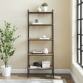 thumbnail image 3 of Woven Paths Urban Industrial 5-Shelf Ladder Bookcase, Reclaimed Barnwood, 3 of 10