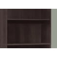 thumbnail image 2 of Xukmct 72" Tall 5 Shelves Wood Bookshelf Bookcase for Office, Bedroom, Living Room, Dark Brown, 2 of 5