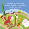 thumbnail image 4 of Puzle magnético Busy Board HABA Number Maze para niños pequeños, 4 of 8