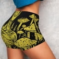 thumbnail image 4 of Goofa saucerman Mushroom Forest Printed Workout Shorts Women Seamless Scrunch Butt Lifting High Waisted Gym Booty Shorts Elastic Workout Shorts-Medium, 4 of 8