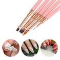 thumbnail image 3 of Conjunto Único de Pinceles Multifuncionales para Arte de Uñas para Diseño de Uñas Rosa Brillante, 3 of 6