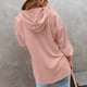 thumbnail image 1 of Blusa De Manga Larga Con Cuello En V Tops De Manga Larga Tops Con Botones De Manga Larga Blusa De Manga Larga Con Cuello En V Botón De Color Puro Casual Tops Con Capucha De Moda ANGGREK No, 1 of 8