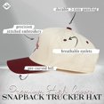 thumbnail image 3 of Here for a Good Time Trucker Hat, Embroidered Funny Quote Cap, Vintage-Inspired Baseball Hat, Bold Statement Dad Hat, Retro Party Vibe Gift for Men or Women, 3 of 5