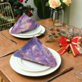 thumbnail image 3 of BZSMCE Satin Native Fab Cotton Dinner Napkin Purple Crystal Boat Reusable, 3 of 8