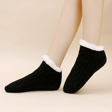 

Women s plush socks Winter thick plush warm socks Family bed floor Women s socks Christmas gift (225cm - 237cm)