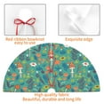 thumbnail image 4 of Lsque Mushrooms and Flowers Print Christmas Tree Skirt, Tree Skirt with Ties or Velcro, Perfect for Holiday Decorations, Halloween, and New Year-48", 4 of 7