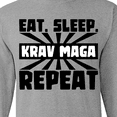 thumbnail image 4 of Inktastic Eat, Sleep, Krav Maga, Repeat Long Sleeve T-Shirt, 4 of 5