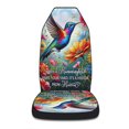 thumbnail image 3 of Hummingbird When A Hummingbird Visits Spring Seat Covers Cars, ​Car Truck SUV 2 Piec, 3 of 5