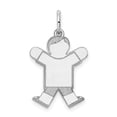 thumbnail image 1 of 14k White Gold Kid Charm, 1 of 2