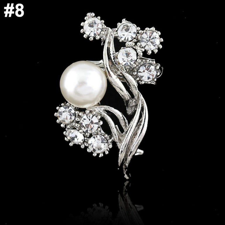 White Dragonfly Pearl Brooch  Buy Stylish women's brooches