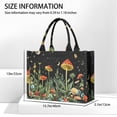 thumbnail image 3 of Large Capacity Tote Bag,Red Mushroom Star Black Pattern Handbag Fashion Luxury Tote Bag,15.7"x13"x 5.1" Inches,Laptop Compatible, 3 of 6
