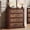Red, variant on EastVita 4 Drawer Dresser for Bedroom Farmhouse Tall Chest of Drawers with Metal Handles Rustic Wooden Dresser for Living Room Hallway