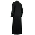 thumbnail image 6 of WXLWZYWL Mens Halloween Costumes for 2024 Men's Cassock Choir Cassock Minister Robe Clergy Pulpit Liturgical Church Robe Black, 6 of 6