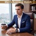 thumbnail image 3 of Mens Watches Casual Chronograph Waterproof Sport Military Watch Quartz Watch for Men, 3 of 9