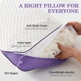 thumbnail image 4 of Almohadas HOMELAB ajustables de espuma viscoelástica con efecto refrescante, tamaño king, paquete de 2, 4 of 8