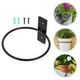 thumbnail image 3 of Troglfold plant holder wall mount 1 set of Wall Planter Ring Flower Pot Hanging Rack Railing Hanging Flowerpot Stand,5.91"X5.91"X3.03", 3 of 11