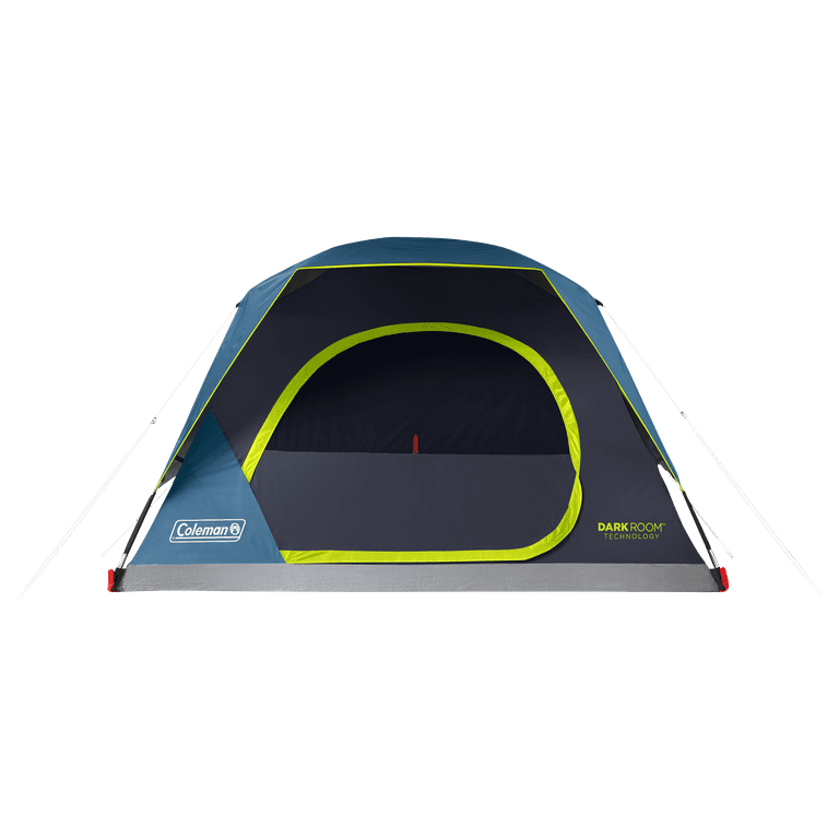 Pre-Owned Coleman 4 Person Dark Room Skydome Tent, Blue - Walmart.com