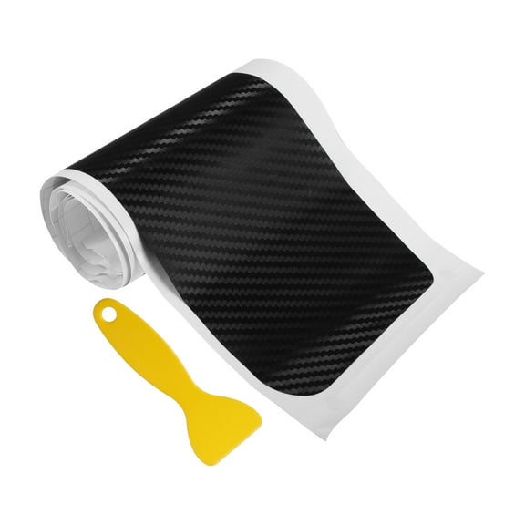 Unique Bargains 1 Set Car Rear Trunk Sill Guard Bumper Protector Trim Strip Sticker Cover 104cm 40.94" Length Black