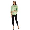 thumbnail image 2 of Inkmeso Fashionable Printed Casual Top For Womens Mandarin Collar Relaxed-Fit Tunic Top, 2 of 7