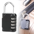 thumbnail image 2 of 4 Digit Combination Padlock Outdoor School Gym Lock, Resettable Password Lock 2.6 Inch, Sturdy Alloy Construction for Locker Cabinet Toolbox Travel Bag Keyless Security, 1 Combination Lock, 2 of 9