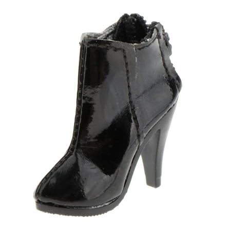 

1/6 Scale High Heel Ankle Boots Sandals for 12 Doll Body K