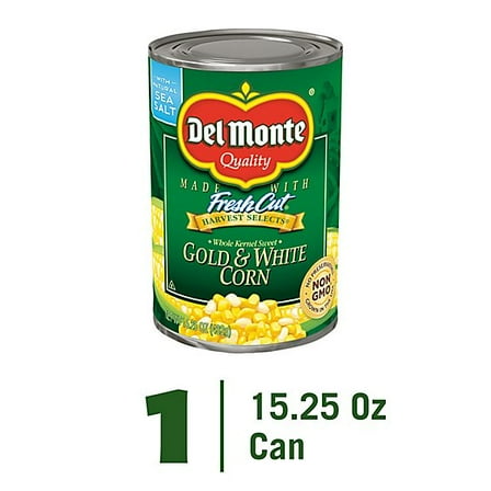 Del Monte Fresh Cut Gold And White Corn - 15.25 Oz