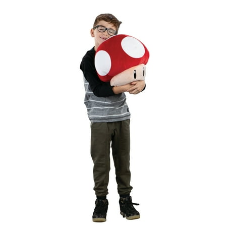 Club Mocchi- Mocchi- Super Mario Mushroom Mega 15 inch Plush