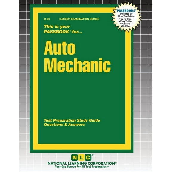 Career Examination Auto Mechanic, Book 63, (Paperback)