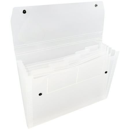UPC: 0799418482460 | JAM 6 Pocket Expanding File  Clear  1/Pack  Letter Size  9 x 13