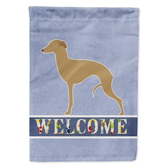 Carolines Treasures BB5518GF Italian Greyhound Welcome Flag Garden Size Small multicolor
