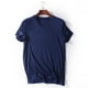 thumbnail image 4 of Ceisia Men's Solid V-Neck Short Sleeve Pajama Top Soft Comfortable Sleep Loungewear Navy XXXXL Gifts, 4 of 4