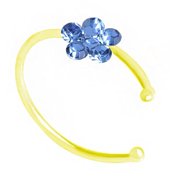 Piercing para el cuerpo con aro de nariz con diamantes de imitación y flor de ciruela unisex Tan Jianjun unisex