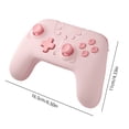 thumbnail image 3 of Mando Gamepad Reemplazo de Gamepad inalámbrico Compatible con Bluetooth DIY Gaming (Rosa), 3 of 7