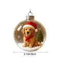 thumbnail image 3 of Summercome 2025 Animals Cute Puppy Collection Crystal Glass Ornament - Personalized Christmas Cats Ornaments, Handcrafted Animals Christmas Tree Ornaments, Clear Plastic Xmas Balls, 3 of 6