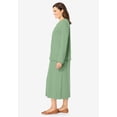 thumbnail image 3 of Woman Within Plus Size Lettuce Trim Knit Jacket Dress, 3 of 6
