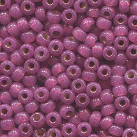 Duracoat Silver-Lined Dyed Peony Pink Miyuki Seed Beads 6/0 6-94247-TB