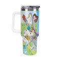 Adven_ture Ti_me Anime Tumbler with Handle, Double Wall Stainless Steel