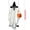 Green, variant on VORJELT 1.5M Hanging Ghost with Pumpkin Candy Bag - LED Light-Up Outdoor Halloween Decor, Spooky Porch Ornament for Yard and Party White