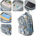thumbnail image 4 of Boho Bohemia Flower Backpack for School,Cute School Bag,Schoolbag with Adjustable Shoulder Straps & Padded Back,16.9 Inch, 4 of 5