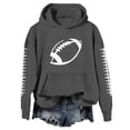 thumbnail image 2 of Kelon Game Day Hoodies Sweatshirts for Women Football Printed Graphic Shirt Pullover Long Sleeve Sweaters with Pocket Athletic Casual Trendy Clothes, M, 2 of 4