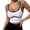 WenDA21 White, variant on Women's Athletic Tops Scoop Neck Sleeveless Contrast Binding Yoga Cropped Tank Top Workout Tank Tops for Women Camisole Black, S