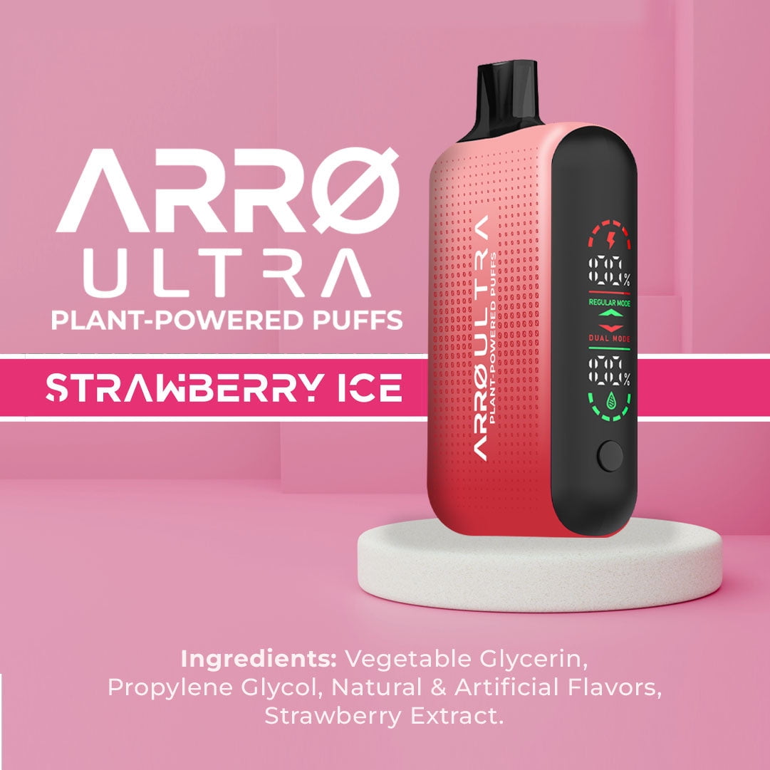 how much is elf bar vape ARRØ Ultra Aromatherapy Diffuser, Strawberry Ice - 15,000 Puffs | 0%  Nicotine, Vegan, Sugar-Free, Gluten-Free Aromatherapy