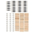 thumbnail image 3 of Ensemble de Raccords de Came, Raccords de Meubles 3 en 1 Économisant l'Effort Filetage Précis Galvanisé Net avec Tige pour Armoire, 3 of 7